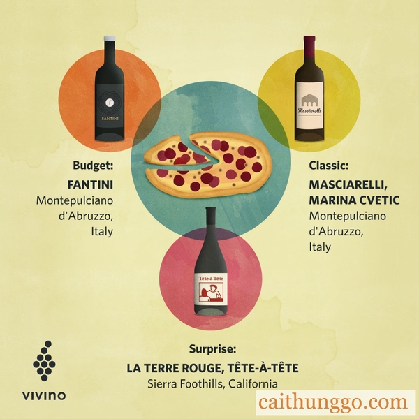 Loại Rượu Vang Nào Phù Hợp Nhất Để Dùng Với Pizza?