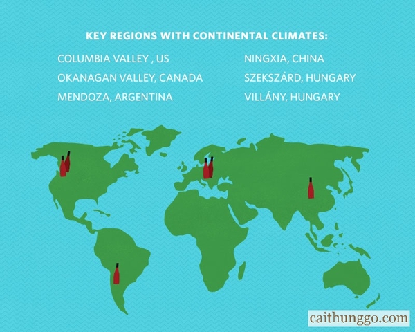 Khí hậu Lục địa và Hàng hải