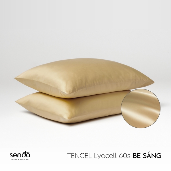 Vỏ gối nằm Lụa Tencel trơn màu