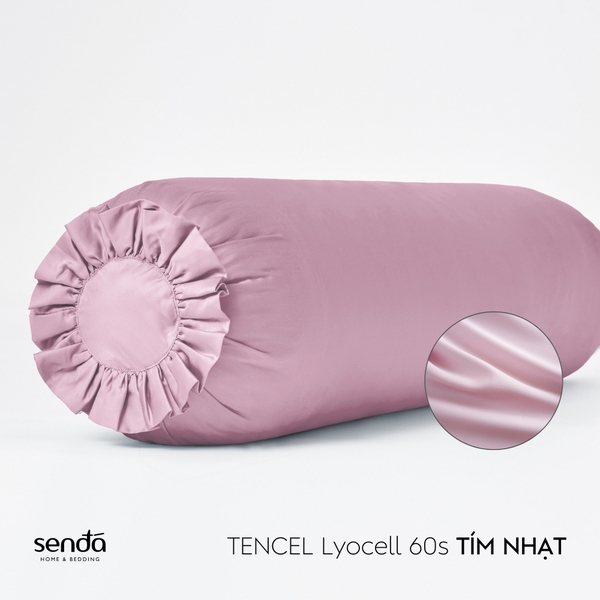Vỏ gối ôm Lụa Tencel trơn màu 4