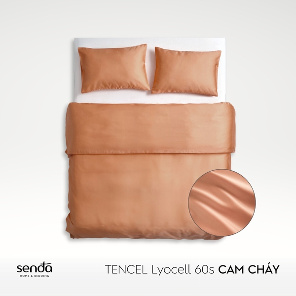 Bộ chăn gối 3 món Lụa Tencel trơn màu 3