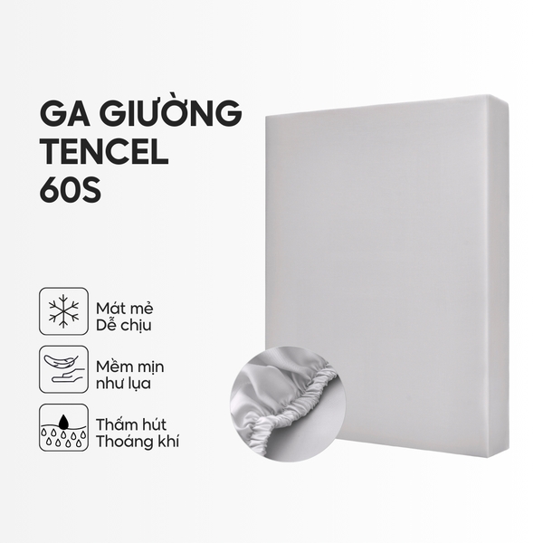 Ga giường Lụa Tencel trơn màu 4