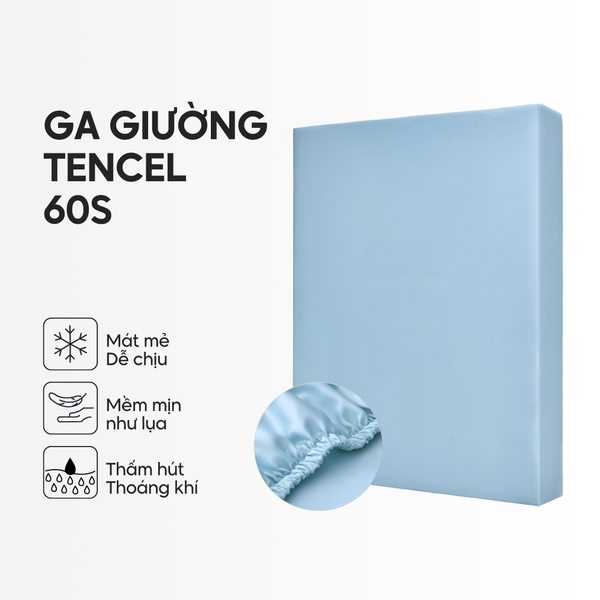 Ga giường Lụa Tencel trơn màu 2