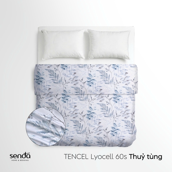 Vỏ chăn mỏng Lụa Tencel 60S họa tiết - Thủy tùng