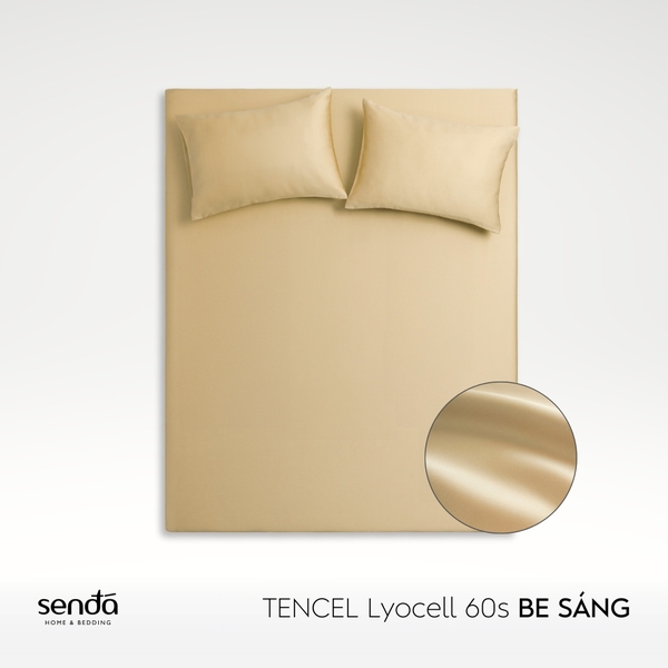 Bộ ga gối 3 món Lụa Tencel trơn màu