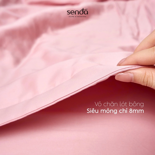 Vỏ chăn bông Lụa Tencel trơn màu 3