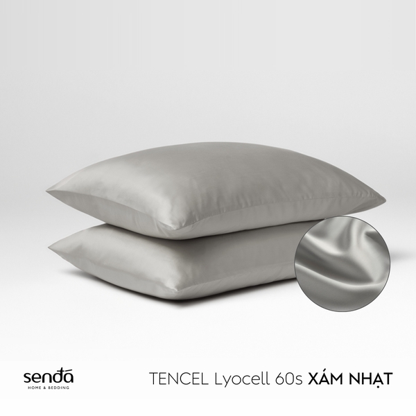 Vỏ gối nằm Lụa Tencel trơn màu