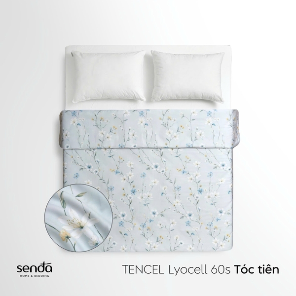 Vỏ chăn mỏng Lụa Tencel 60S họa tiết - Tóc Tiên