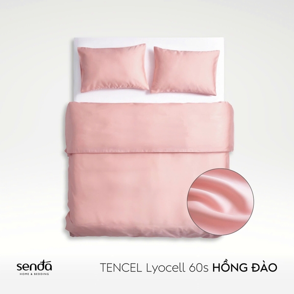 Bộ chăn gối 3 món Lụa Tencel trơn màu 5