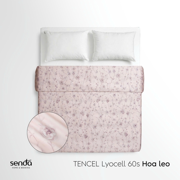 Vỏ chăn mỏng Lụa Tencel 60S họa tiết - Hoa leo