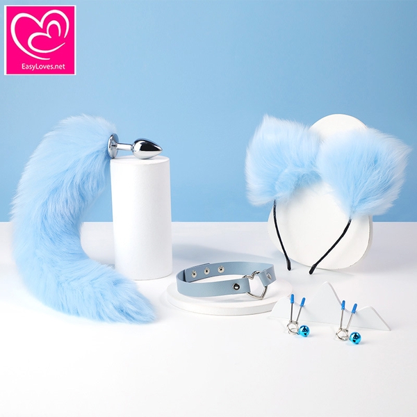[Mã 105] Bộ Cosplay cáo xanh 4 món siêu xinh