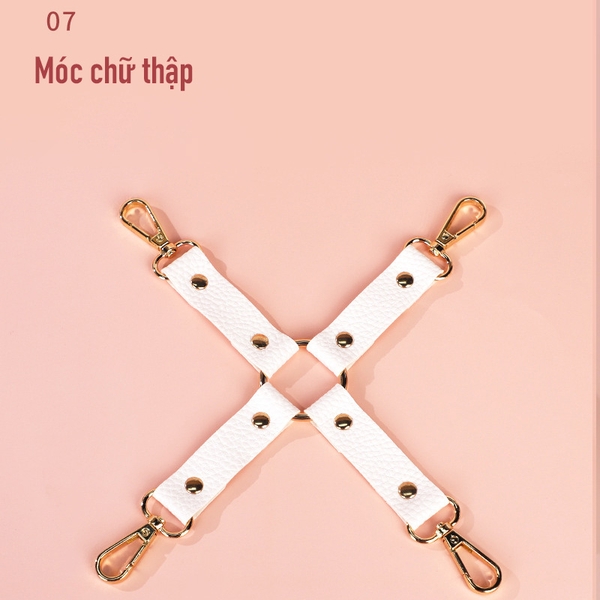 [Mã 124] Bộ SM bạo dâm mèo trắng cute | 9 món
