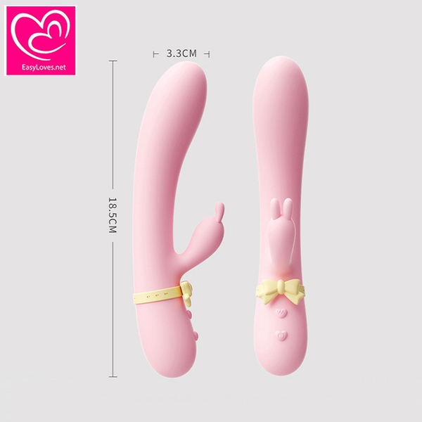 [Mã 131]Dương vật giả kèm lưỡi rung 9 chế độ cute|Sạc tích điện