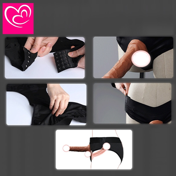 [Mã 84] Quần đeo dương vật 2 lỗ Freesize