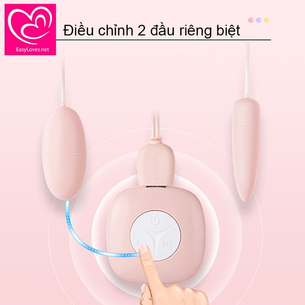 [Mã 14]Trứng rung 2 đầu chỉnh riêng biệt | Sạc tích điện