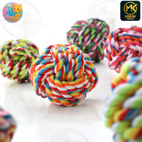 Bóng len dây thừng đồ chơi dành cho chó mèo