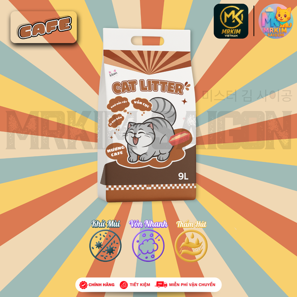Cát Vệ Sinh Kleen 4kg Cát Mèo Vệ Sinh Khử Mùi Diệt Khuẩn MrKim SaiGon
