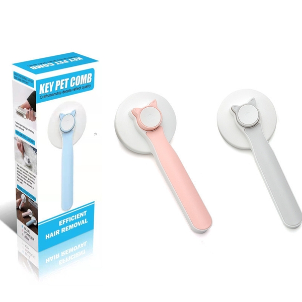 Lược chải lông chó mèo - lược chải lông mèo có nút bấm cho thú cưng