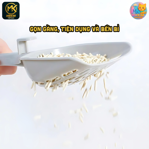 Xẻng Xúc Cát Vệ Sinh Cho Mèo Chất Liệu Nhựa Kích Thước 24*10cm