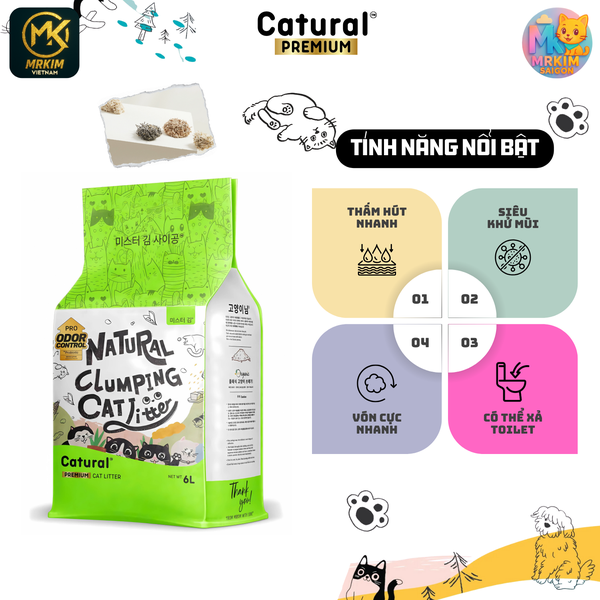 Cát Vệ Sinh Đậu Nành Catural 6L MrKim SaiGon