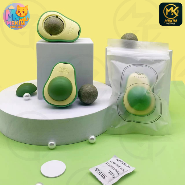 Cỏ Mèo Gắn Tường, Quả Mật, Viên Catnip Gắn Tường, Cỏ Bạc Hà Cho Mèo - Dạng Viên Tròn Xoay 360 Độ