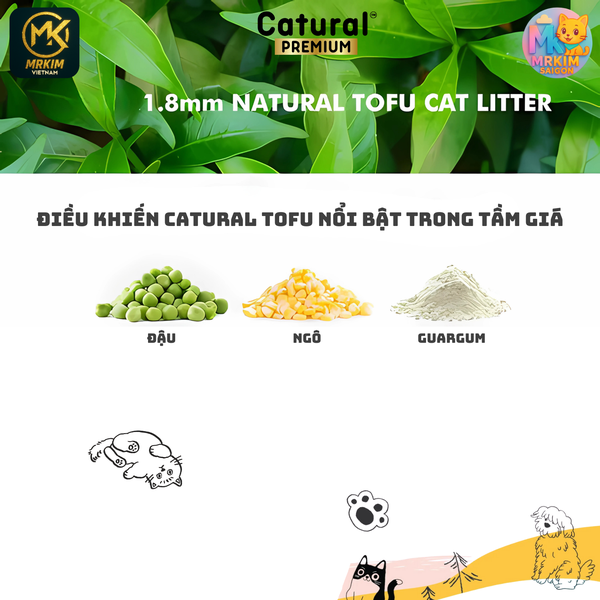 Cát Vệ Sinh Đậu Nành Catural 6L MrKim SaiGon