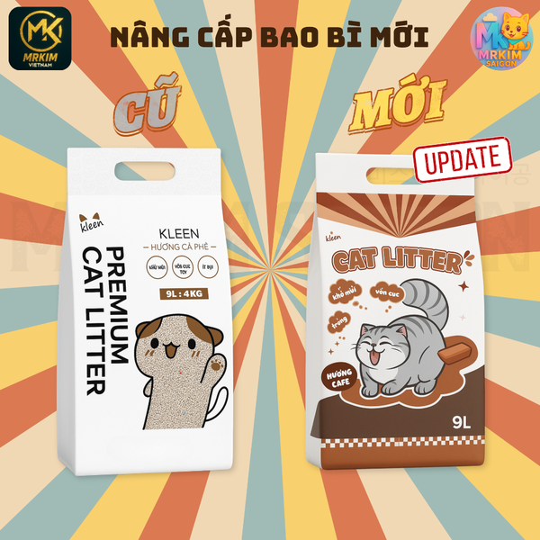 Cát Vệ Sinh Kleen 4kg Cát Mèo Vệ Sinh Khử Mùi Diệt Khuẩn MrKim SaiGon