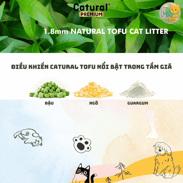 Cát Vệ Sinh Đậu Nành Catural 6L MrKim SaiGon