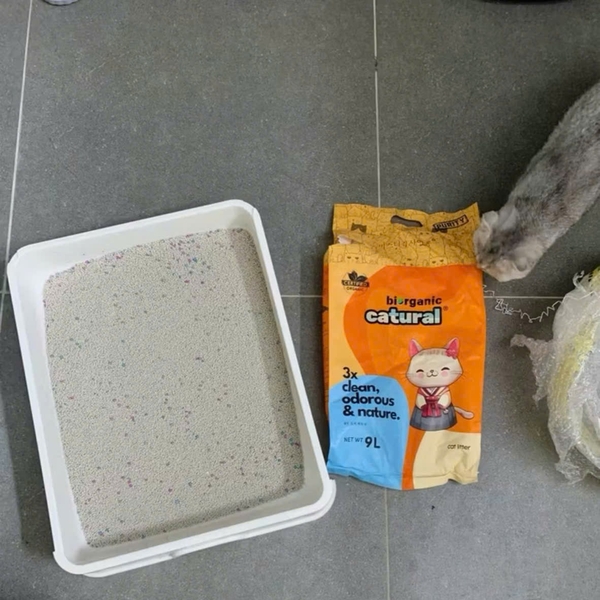 COMBO 3 GÓI CÁT BENTONITE MRKIM 4kg - VÓN CỤC KHỬ MÙI TỐT