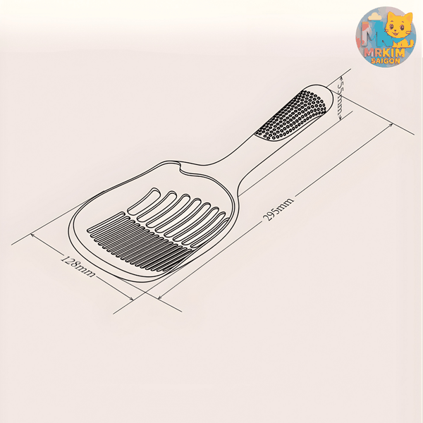 Xẻng Xúc Cát Mèo Chống Trượt Cao Cấp – Nhựa PP An Toàn, Siêu Bền, Dễ Vệ Sinh | MrKim Saigon