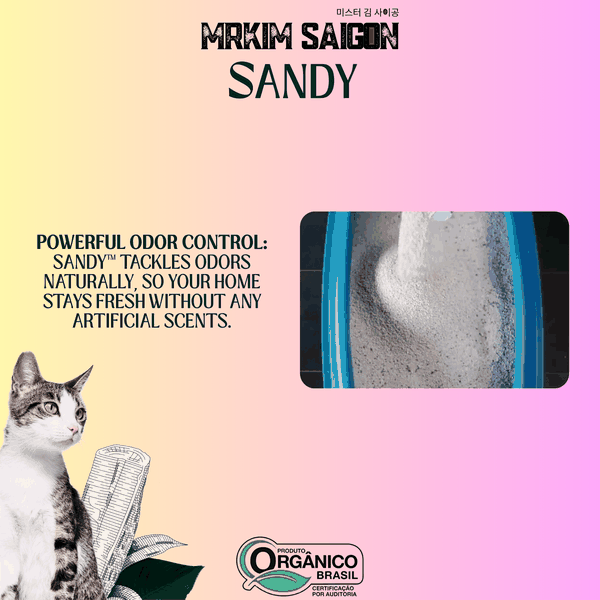 [3.8KG] CÁT VỆ SINH CHO MÈO SANDY (9L) - HƯƠNG CHANH XANH KHỬ MÙI TỐT - TỐI ƯU - TIẾT KIỆM THỜI GIAN DỌN DẸP CHO MÈO