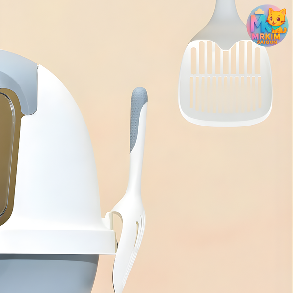 Xẻng Xúc Cát Mèo Chống Trượt Cao Cấp – Nhựa PP An Toàn, Siêu Bền, Dễ Vệ Sinh | MrKim Saigon