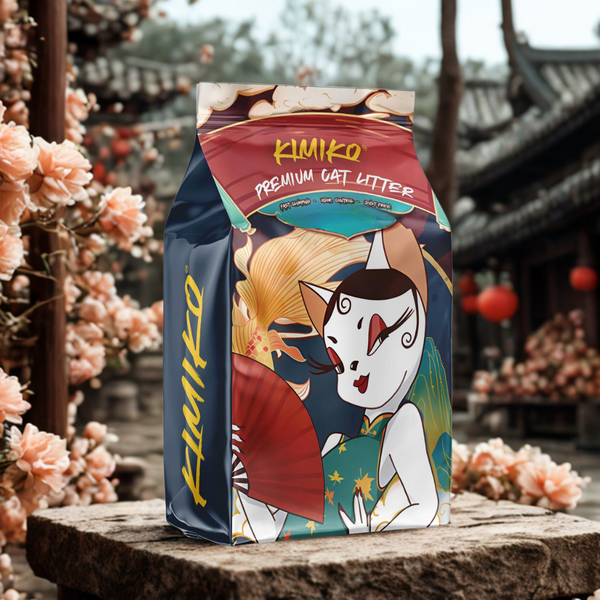 [4KG] CÁT VỆ SINH CHO MÈO KIMIKO (9L) - HƯƠNG HOA NHÀI TRUNG HÒA MÙI - TIẾT KIỆM THỜI GIAN DỌN DẸP CHO MÈO