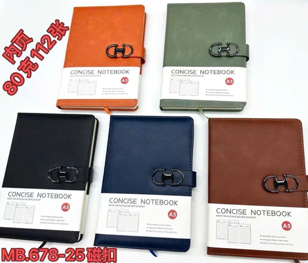 Sổ Da Cao Cấp 678-25 (100 Cuốn/Thùng)