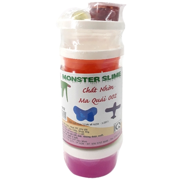 HS Chất nhờn ma quái (Slime) CNMQ-002 (6 hủ + 1 hủ màu nước + 1 hủ kim tuyến)