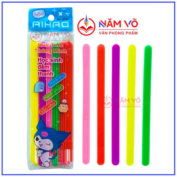 . Que Tính Nhựa Nguyên Sinh (20 Cây/ Bịch; 10 Bịch/ Bó; 50 Bó/ Thùng)
