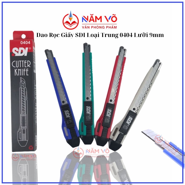 Dao Rọc Giấy SDI Trung 0404 (12 Cây/Hộp; 50 Hộp/ Thùng)