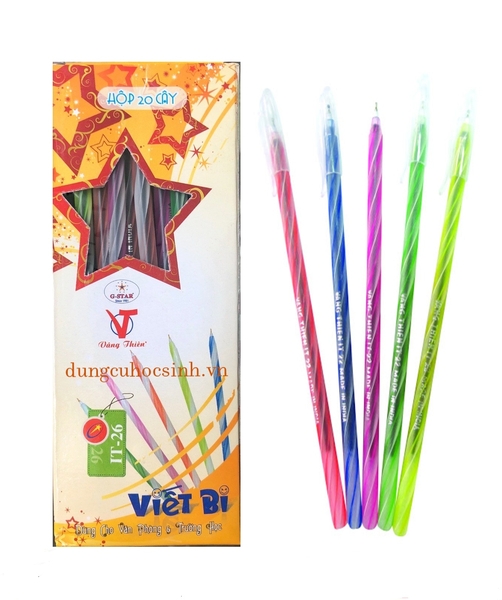 G-Star Bút Bi Ấn Độ (Bút Nến) (Xanh, Đen) IT 26 (20 Cây/Hộp; 100 Hộp/Thùng)