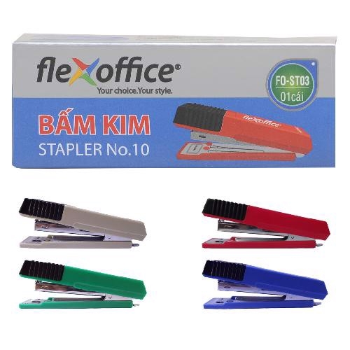 TL - Bấm kim số 10 nhựa dạng Hộp FO-ST03 (12 cái/Hộp)