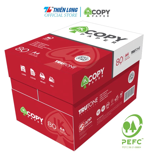 TL - Giấy A4 IK 80gms (500 tờ/Ream) (5 ream/Thùng)