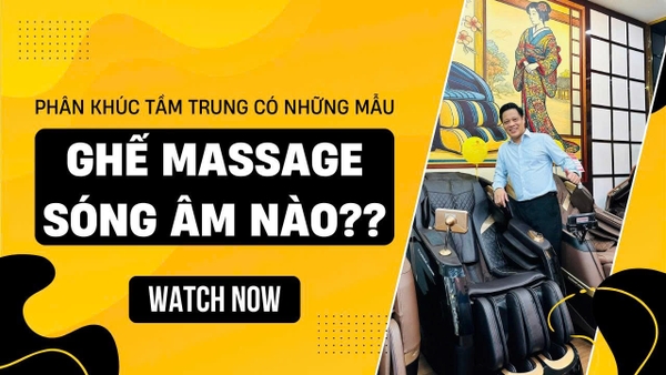 Ghế massage sóng âm sonic wave tầm trung | Hotline: 0358.11.8686
