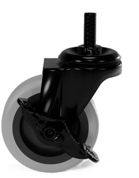 Bánh xe CSPS 51kg vít xoay khóa màu đen