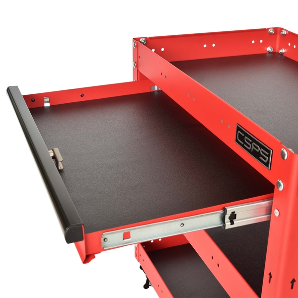 Hộc kéo xe đẩy CSPS 03 ngăn - 71cm màu đen/ đỏ/xanh dương