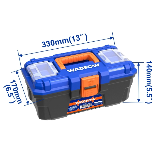 Hộp đựng đồ nghề WADFOW kích thước 13-24inch Thùng dụng cụ nhựa PP cứng cáp chịu lực tốt độ bền cao, nhiều ngăn tiện lợi