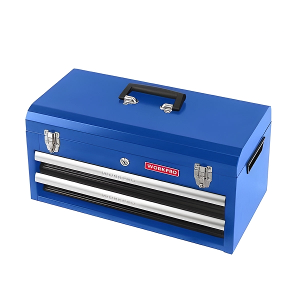 Hộp công cụ 2 ngăn, bằng sắt, 46x24x22cm Workpro - WP282005