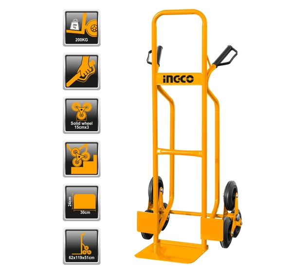 Xe đẩy hàng 6 bánh INGCO HHHT20461