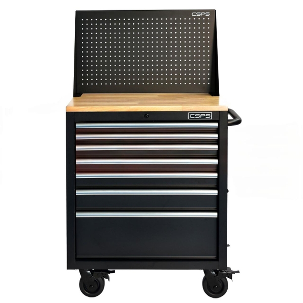 Tủ đồ nghề di động CSPS 76cm - 07 hộc kéo tay cầm Đen