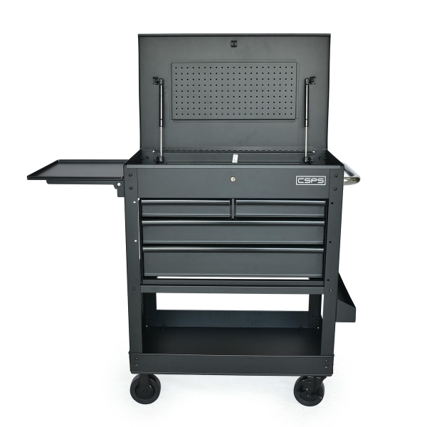 Tủ di động CSPS 84cm Màu Đen - 04 hộc kéo tay cầm Đen