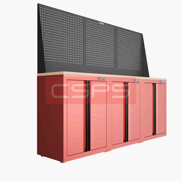 Tủ dụng cụ CSPS 183cm - 3 tủ màu Đỏ 00 hộc kéo