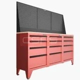 Tủ dụng cụ CSPS 183cm - 3 tủ màu Đỏ 12 hộc kéo